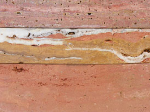 detail of stone sculpture with mineral striations