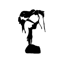 Silhouette of sculpture