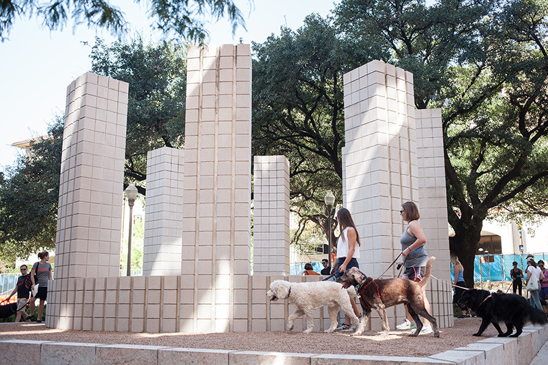 University of Texas Landmarks - Represents Dogwalk