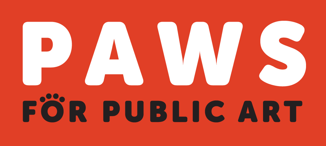 A logo type for Paws for Public Art