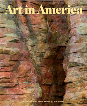 Cover of October issue of Art in America