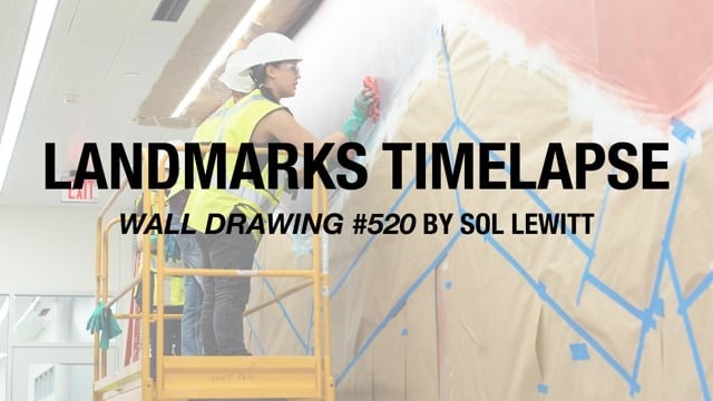 Preview image for the video "Sol LeWitt Timelapse &quot;Wall Drawing #520&quot;".