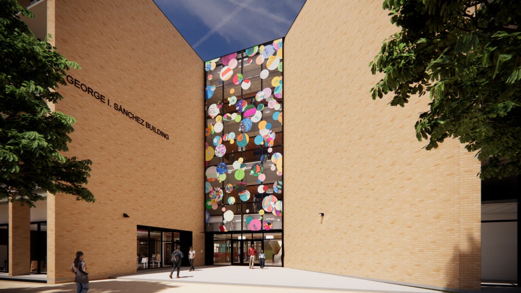 A rendering of Howardena Pindell's commission for Landmarks. 