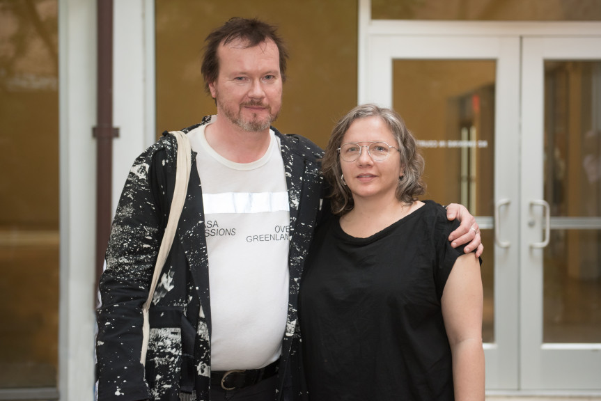 photo of Beth Campbell and Timothy Morton