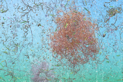 Detail of video installation
