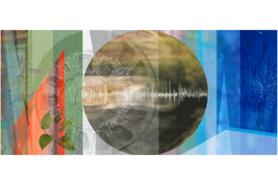 Photo of digital animation installed on video screen