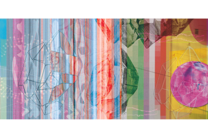 Photo of digital animation installed on video screen