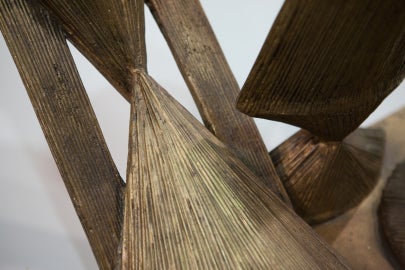 Detail of a gold sculpture