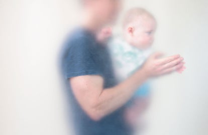 A man and a baby
