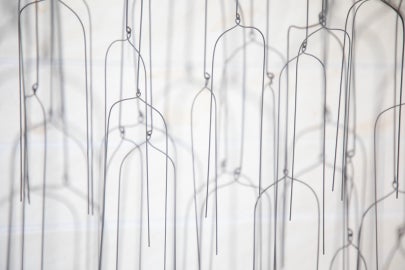 mobile made of wire
