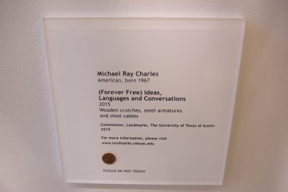An artist plate with a penny adhered to it
