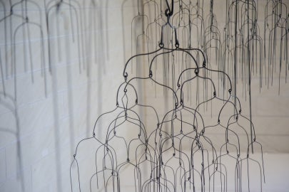 mobile made of wire