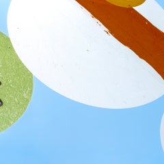 Detail of colored dots on "Autobiography: Circles"