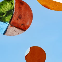 Detail of colored dots on "Autobiography: Circles"
