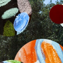 Detail of colored dots on "Autobiography: Circles"