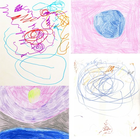 Drawings of James Turrell Skyspace by Stella, Nathan, & Elianne