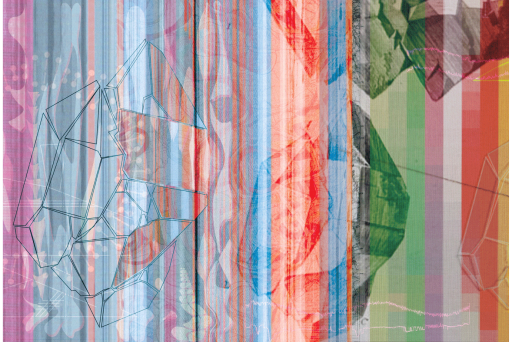 Photo of digital animation installed on video screen