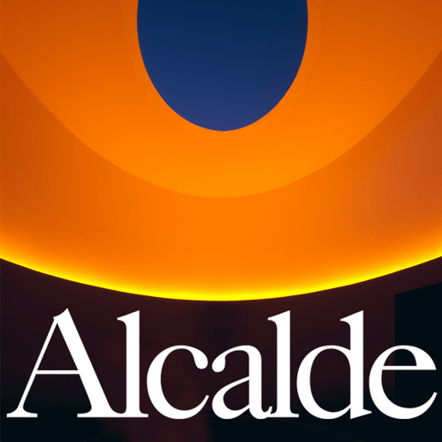 A hovering oval with "Alcalde" written under it