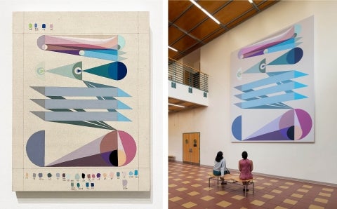 Two images of Eamon Ore-Giron's "Tras los ojos"