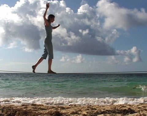 A still from Janine Antoni's "Touch"