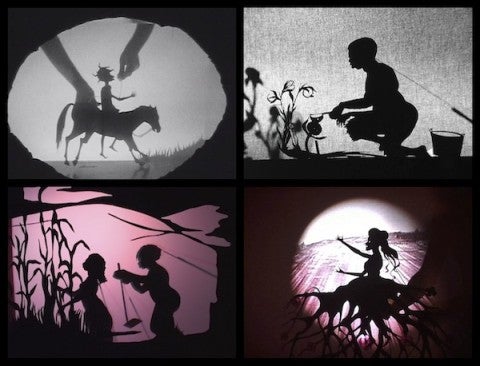 Screenshot of Kara Walker video stills