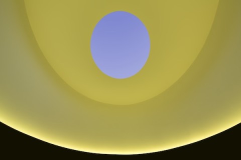 yellow light in skyspace