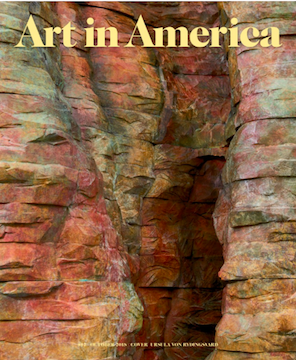 Cover of October issue of Art in America